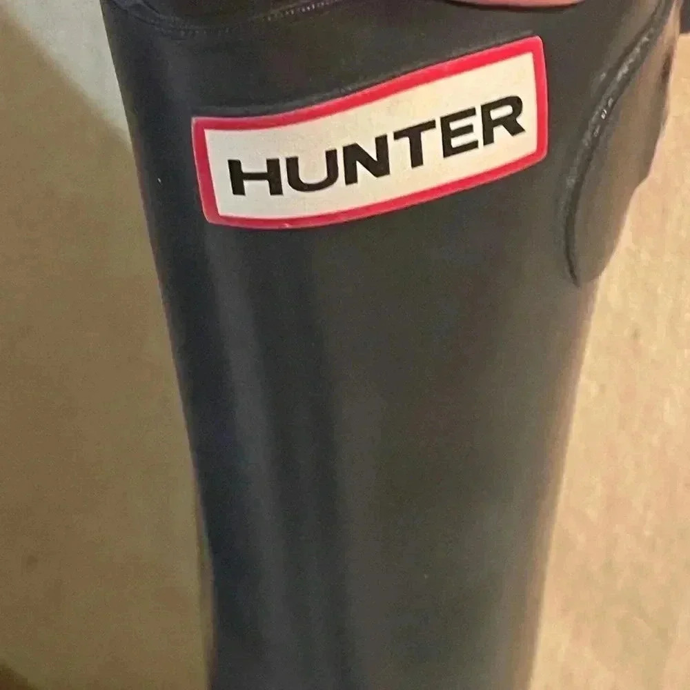 HUNTER Rubber Boots, Original Tall Matte Black. - Picture 10 of 16